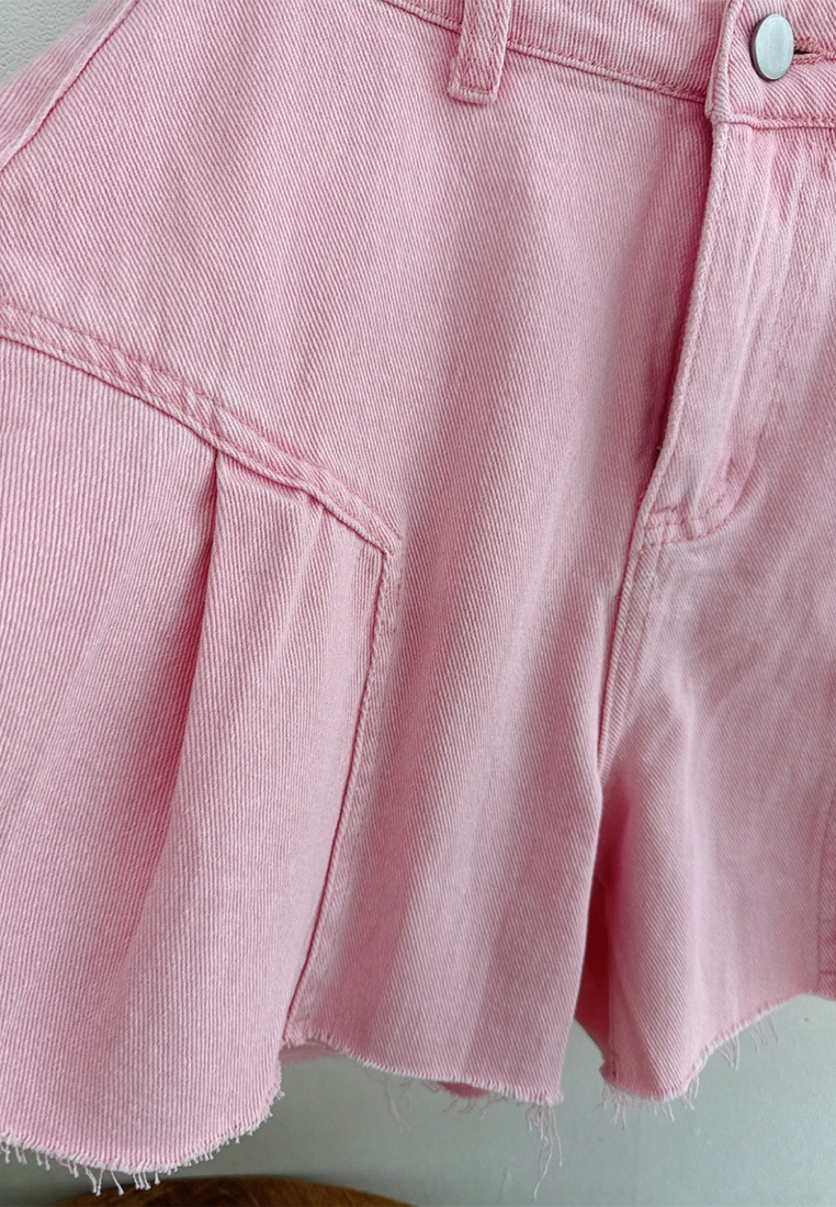 Summer Dopamine Wide Leg Casual Denim Shorts CA25060356PI