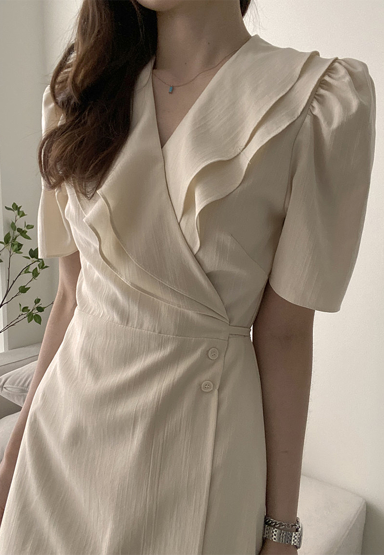 2024 Summer Elegant Waist Wrap Dress CA24041057BE