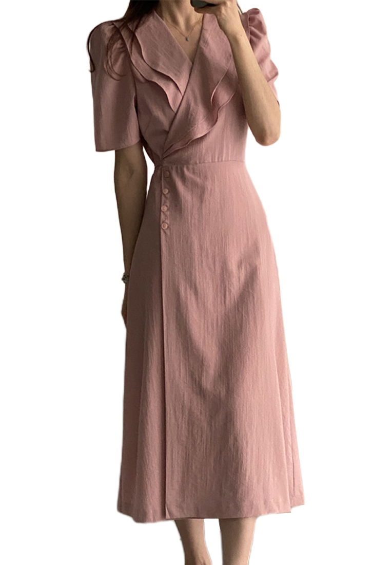 2024 Summer Elegant Waist Wrap Dress CA24041057BE