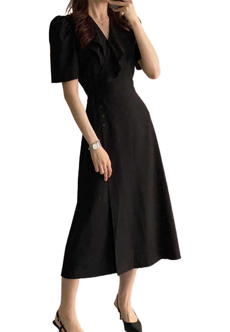 2024 Summer Elegant Waist Wrap Dress CA24041057BE