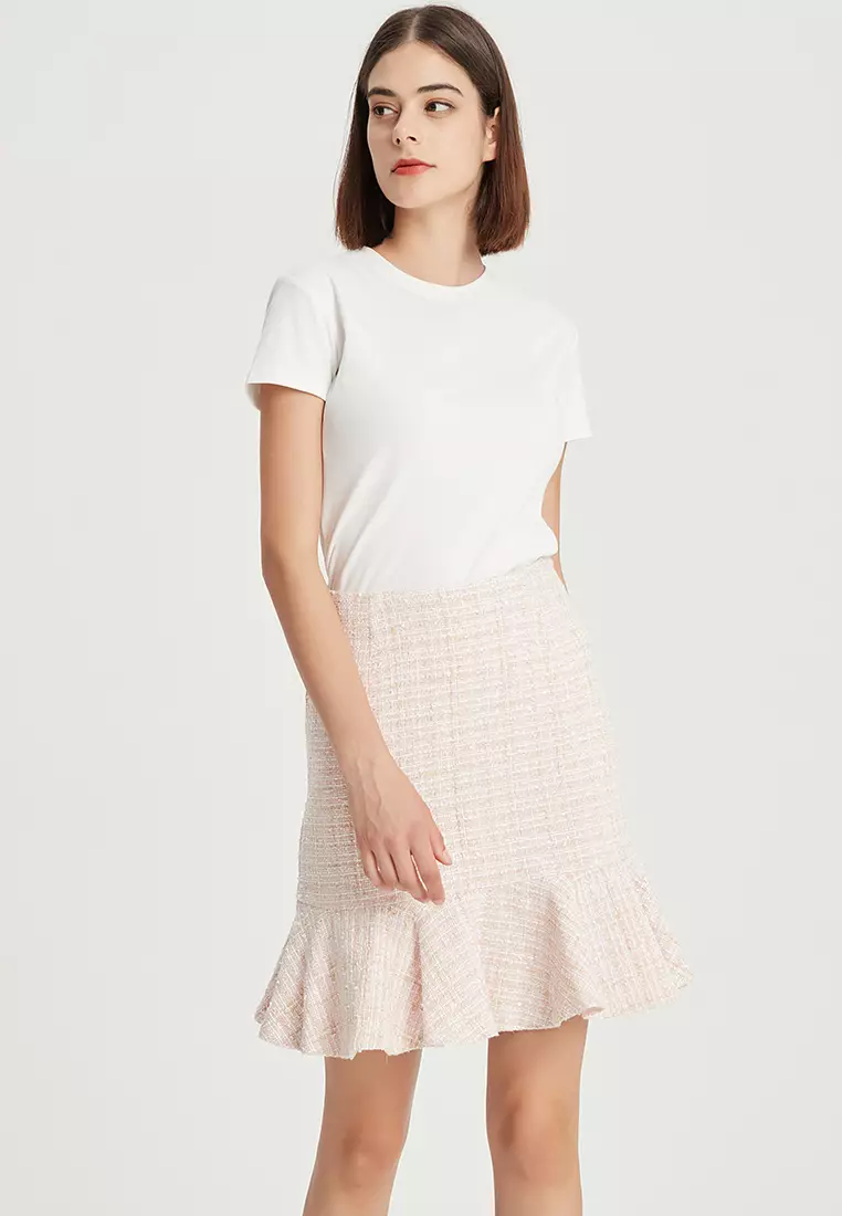 Exquisite Embroidered Cotton Skirt B22060110PI