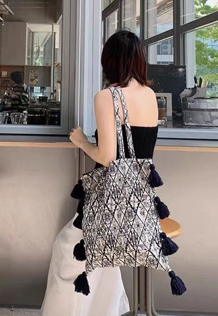 New Large-Capacity Single Shoulder Canvas Bag CA25061758BL