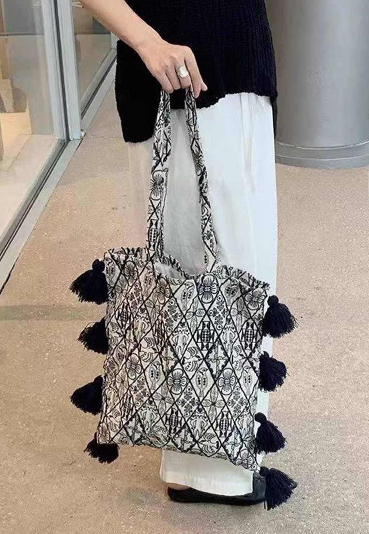 New Large-Capacity Single Shoulder Canvas Bag CA25061758BL