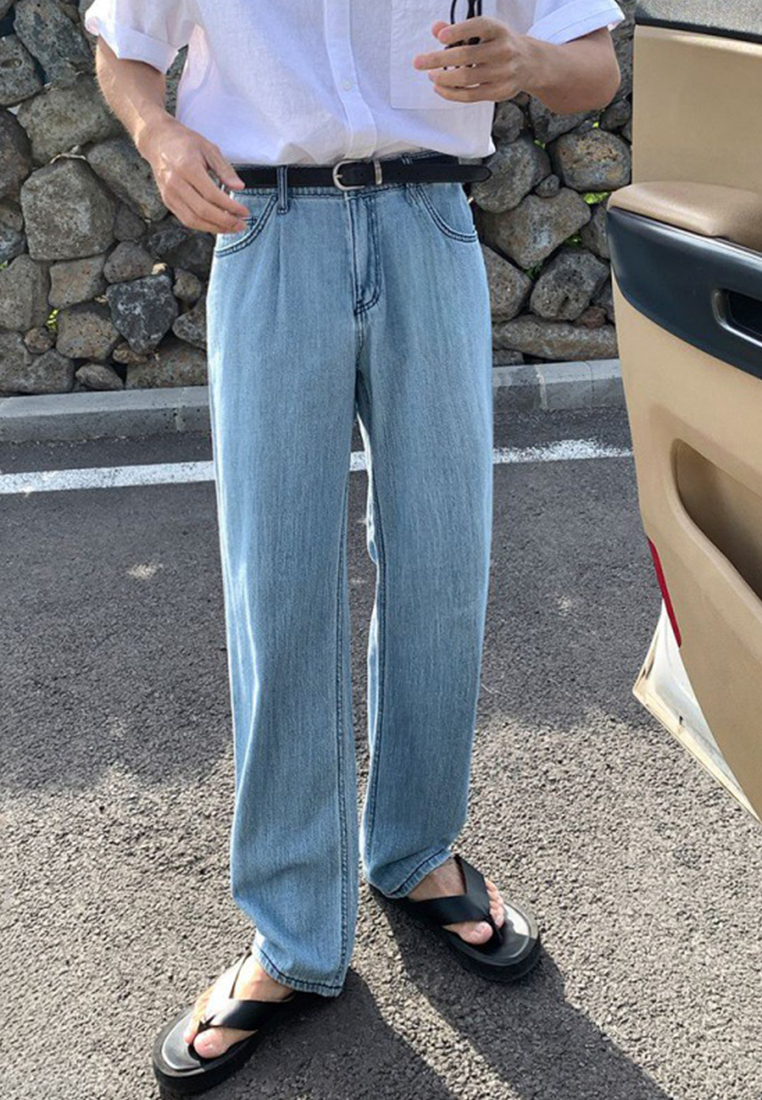 Men's Summer Vintage Washed Jeans CA24051459