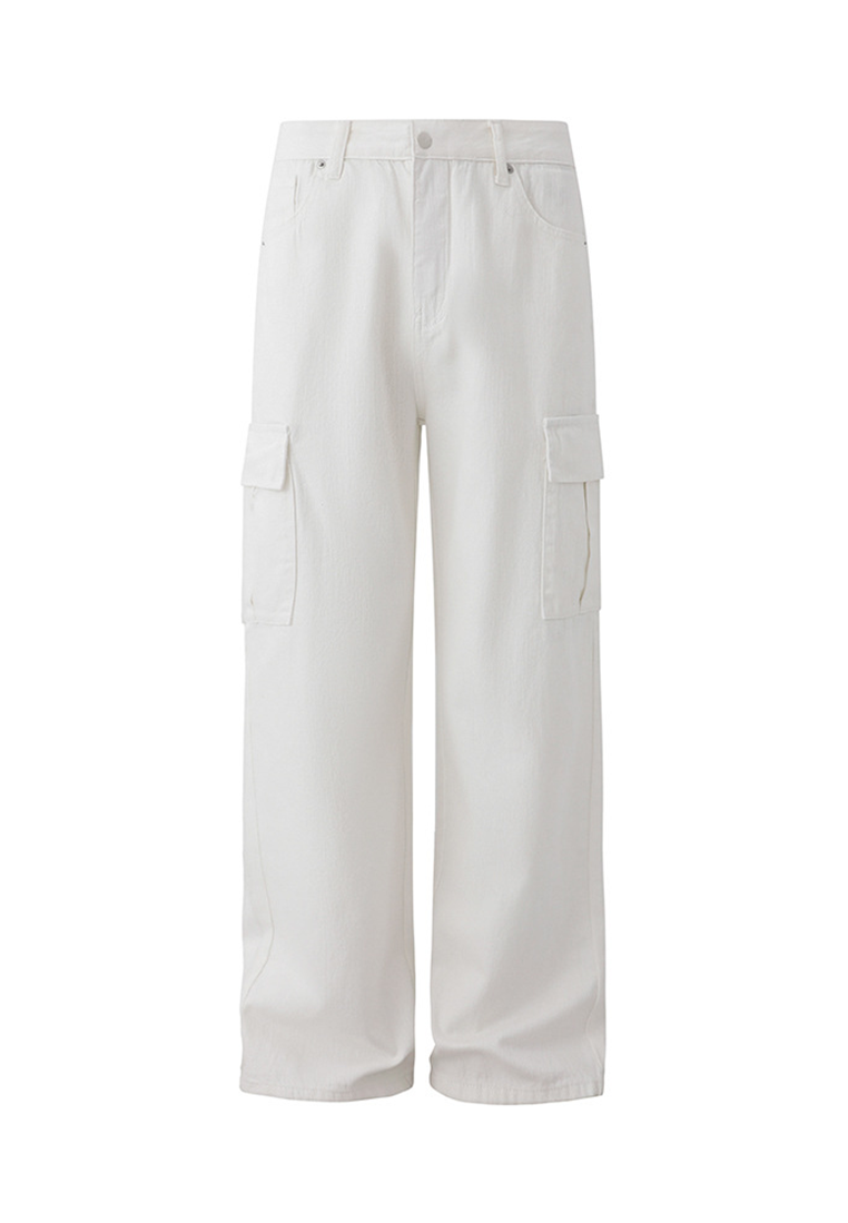 Men's Summer Loose Straight Denim Overalls CA25052359W