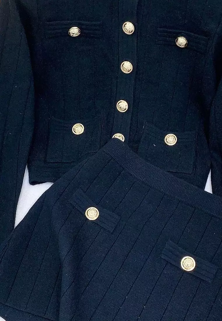 New boutique knitted suit two-piece suit dress K103107