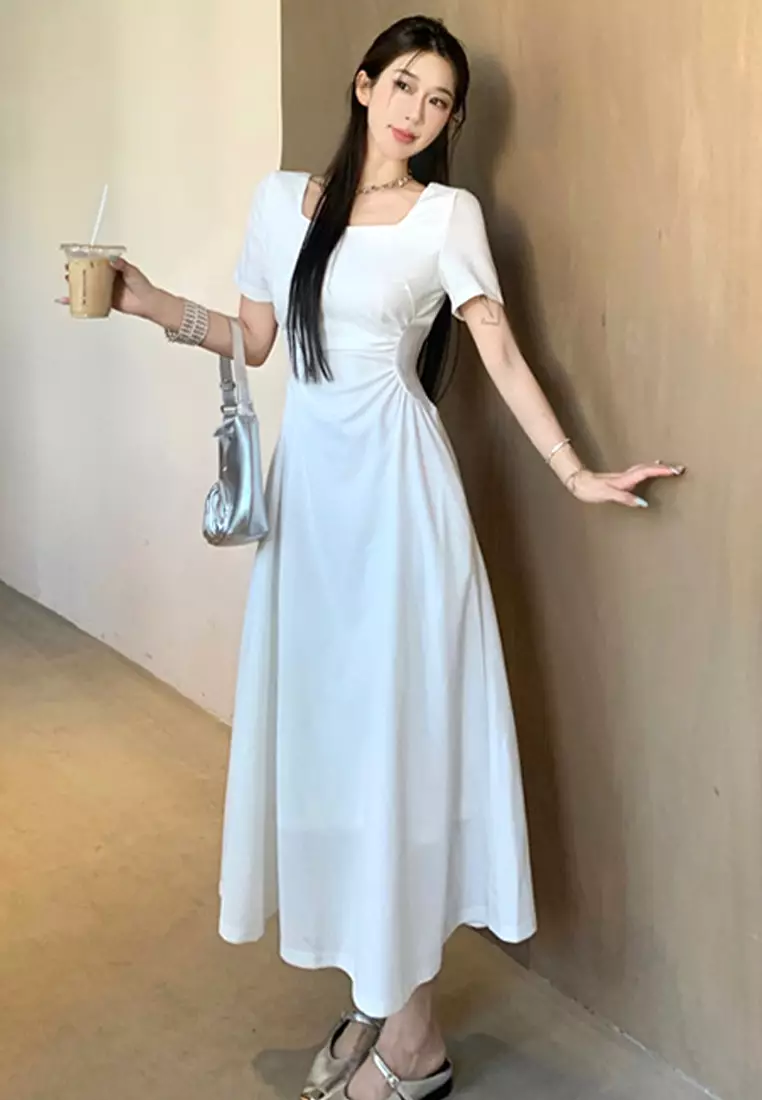 2024 New Slim Fit Waist Style Dress CA24041827BK