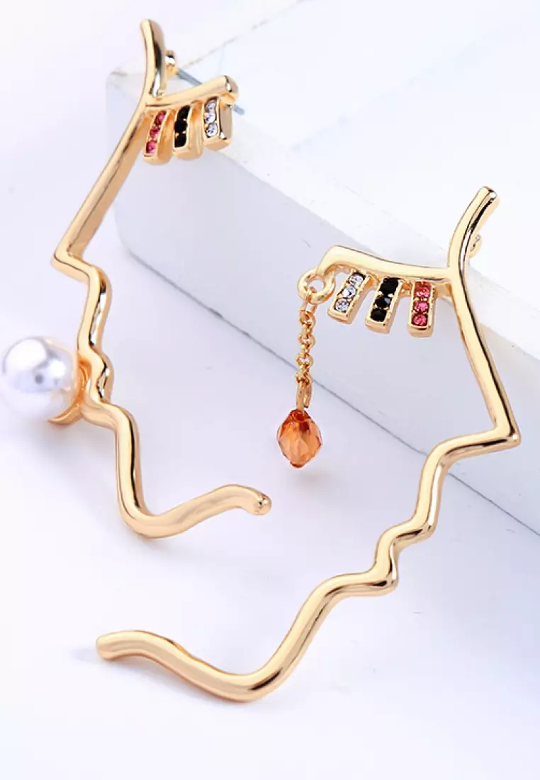 Beautiful Face Earring C071507