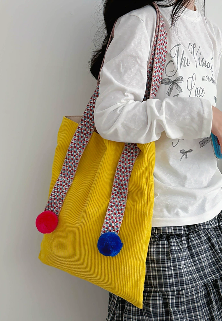 Original corduroy vintage cute handbag CA25030306BL