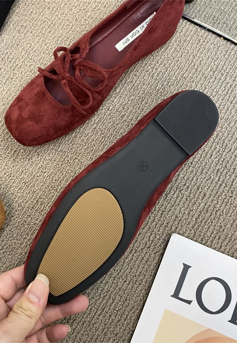 Vintage Double Bow Mary Jane Shoes CA25090206RD