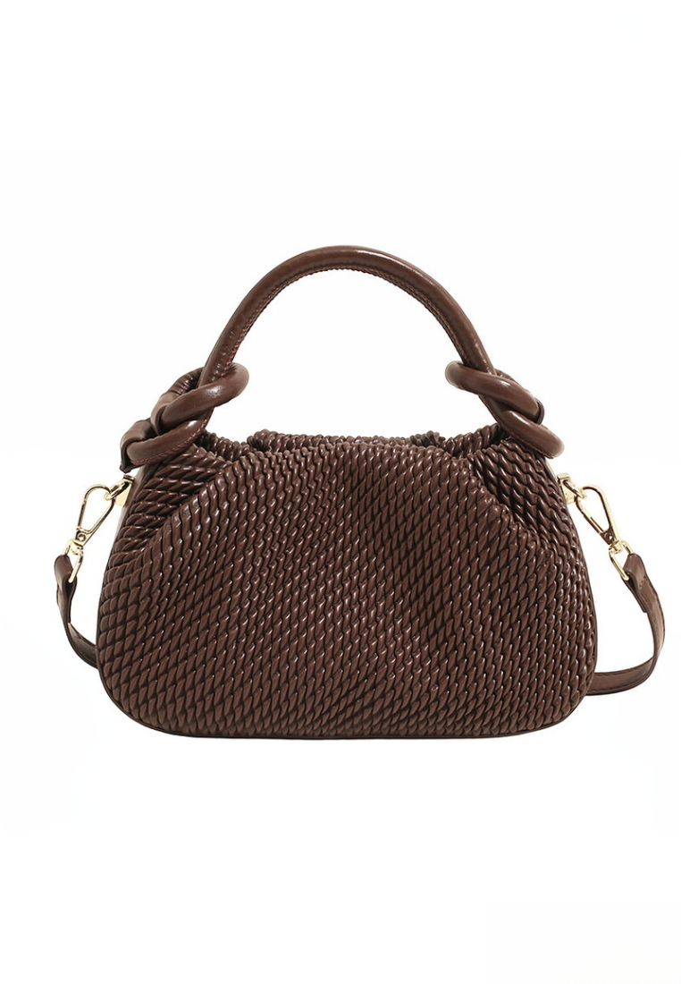 Retro Style Woven PU Leather Crossbody Bag K26051904
