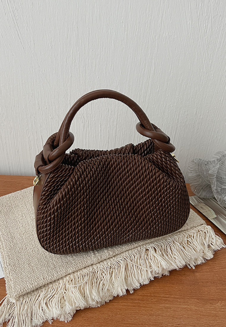 Retro Style Woven PU Leather Crossbody Bag K26051904