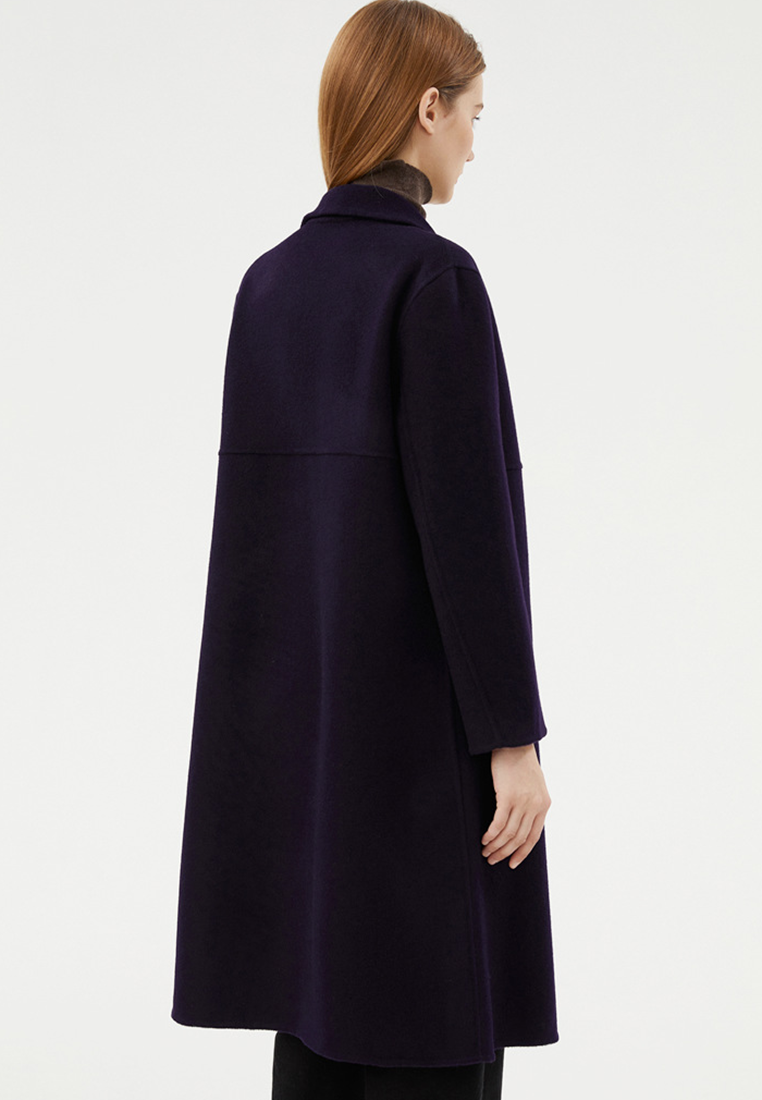 New Autumn/Winter Pure Wool Double-Sided Fleece Overcoat CA25110306BK