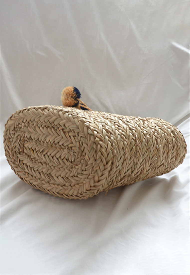 New Women's Raffia Ball Hand-woven BagCA24061706