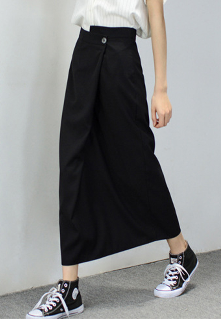 Fashionable elegant irregular solid color skirt CA101906