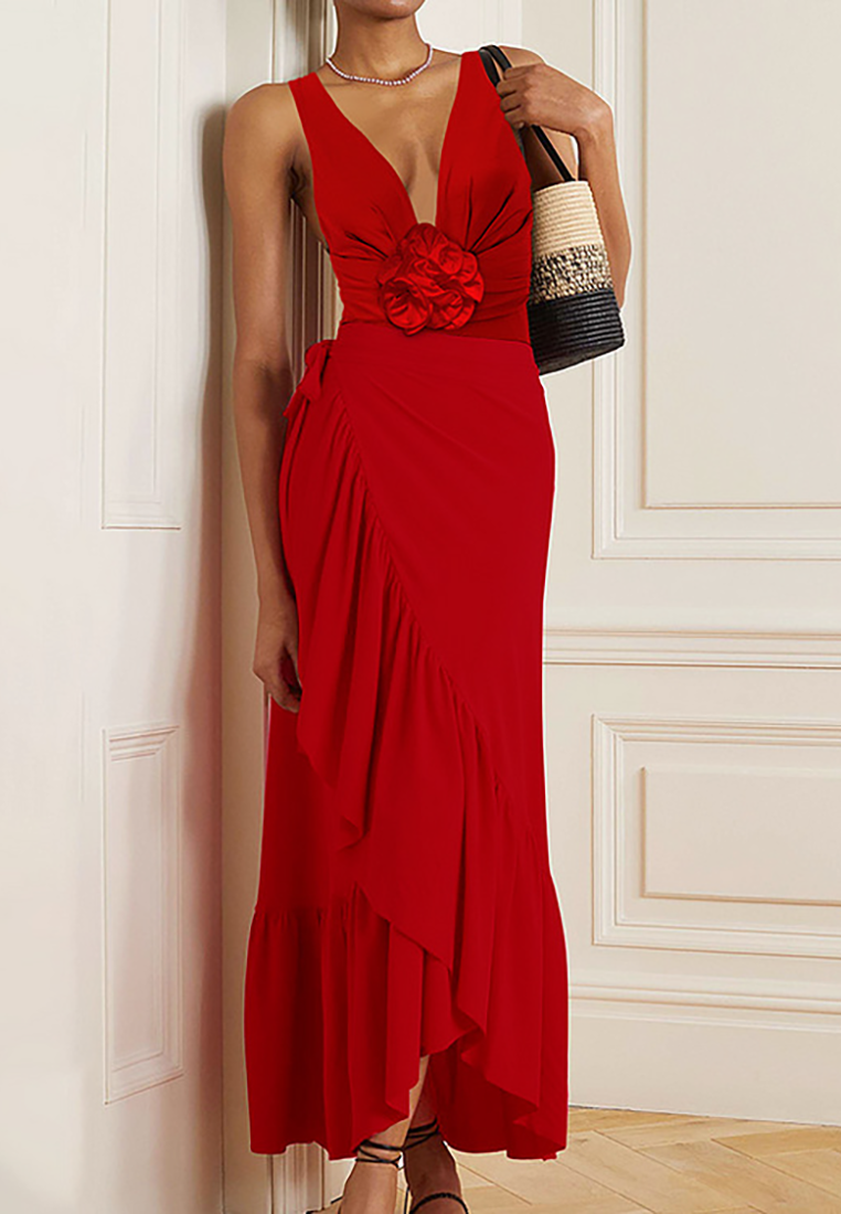 European and American retro one-piece swimsuit set CA25030506RD