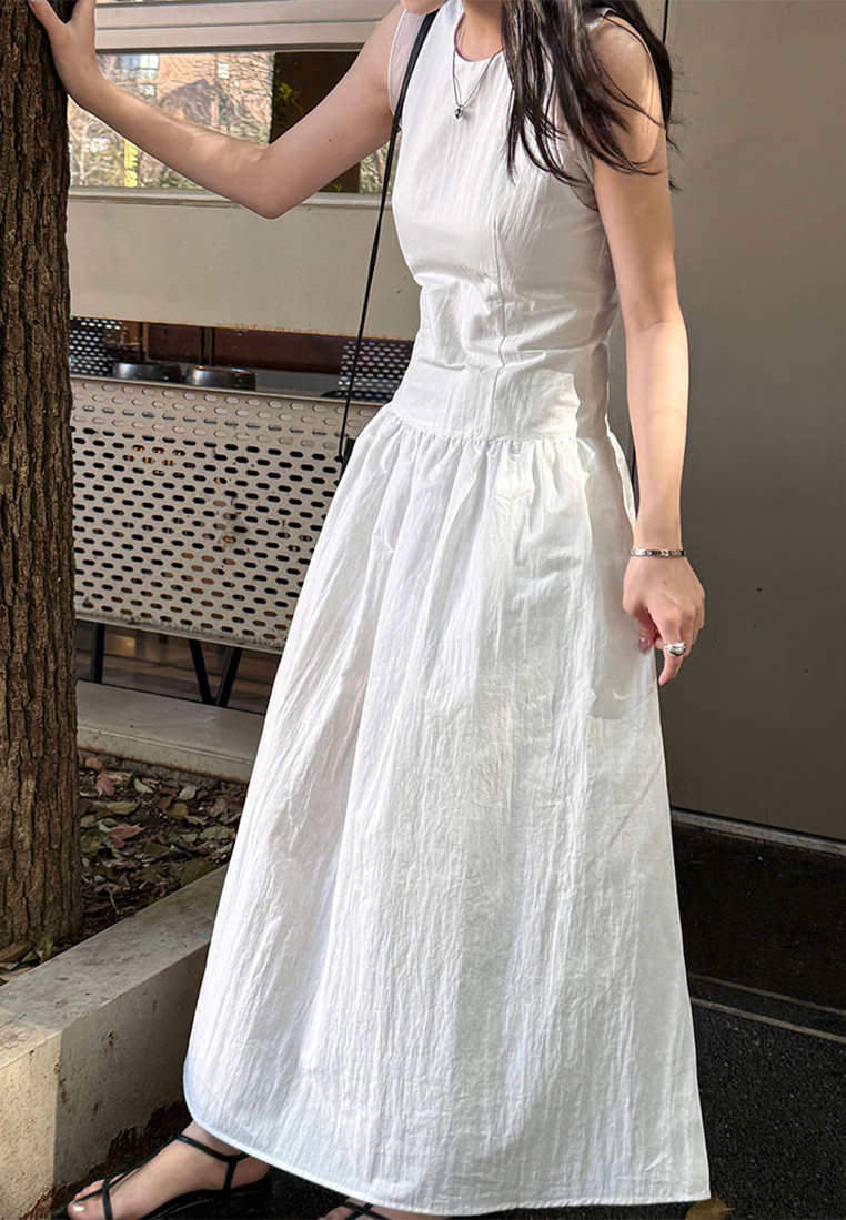 New spring color matching sleeveless dress CA25032706W