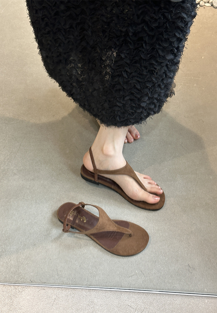 Retro Flip Flops Flat Sandals CA25042206BK