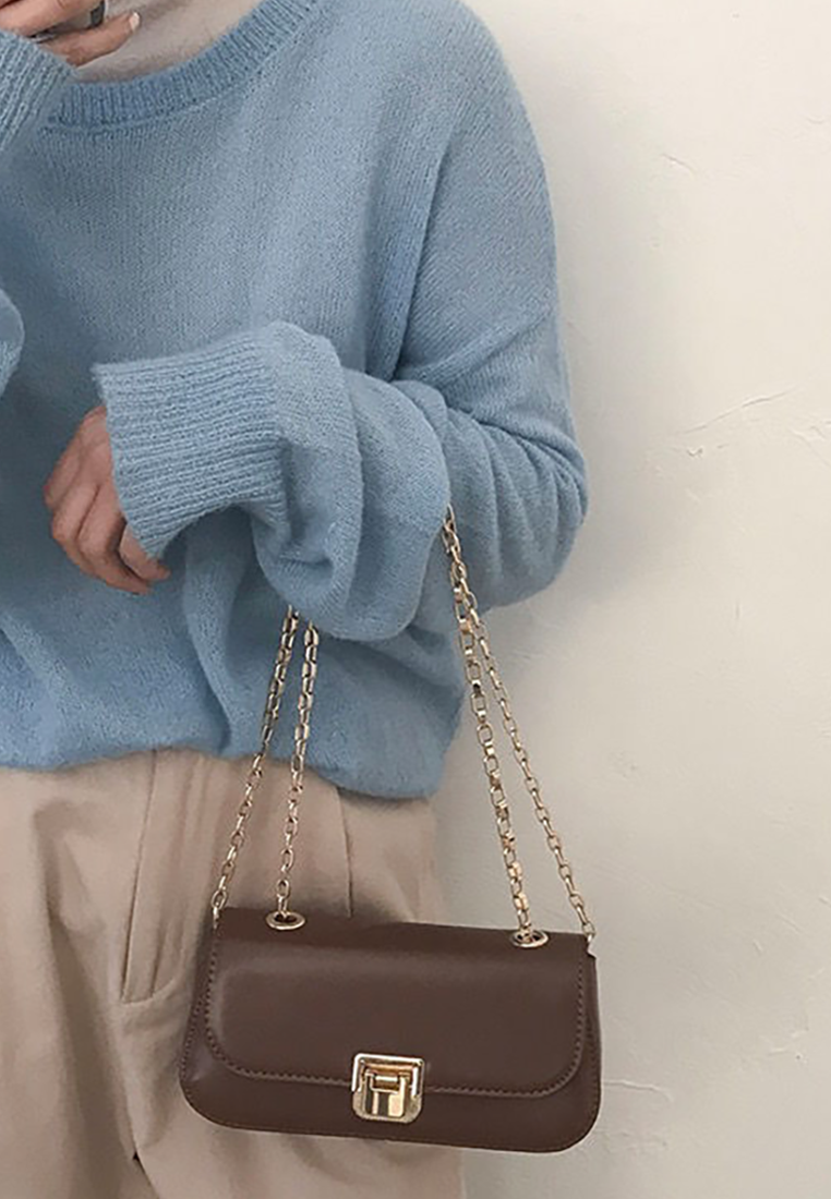 2025 Retro Underarm Chain Messenger Bag CA25042306W