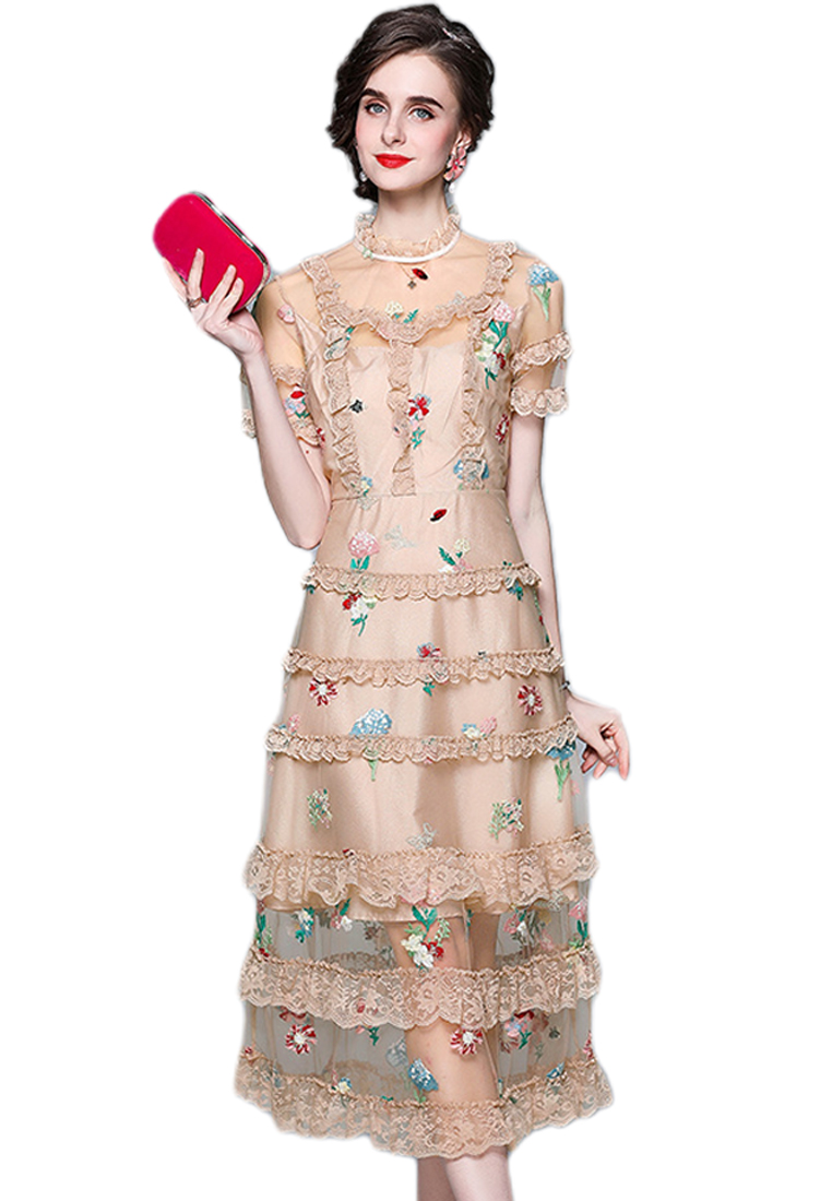 2024 New Summer Mesh Dress CA24032606BK