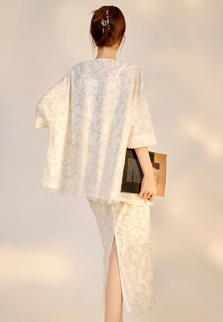 2024 Temperament embroidered fashionable top CA24090306W