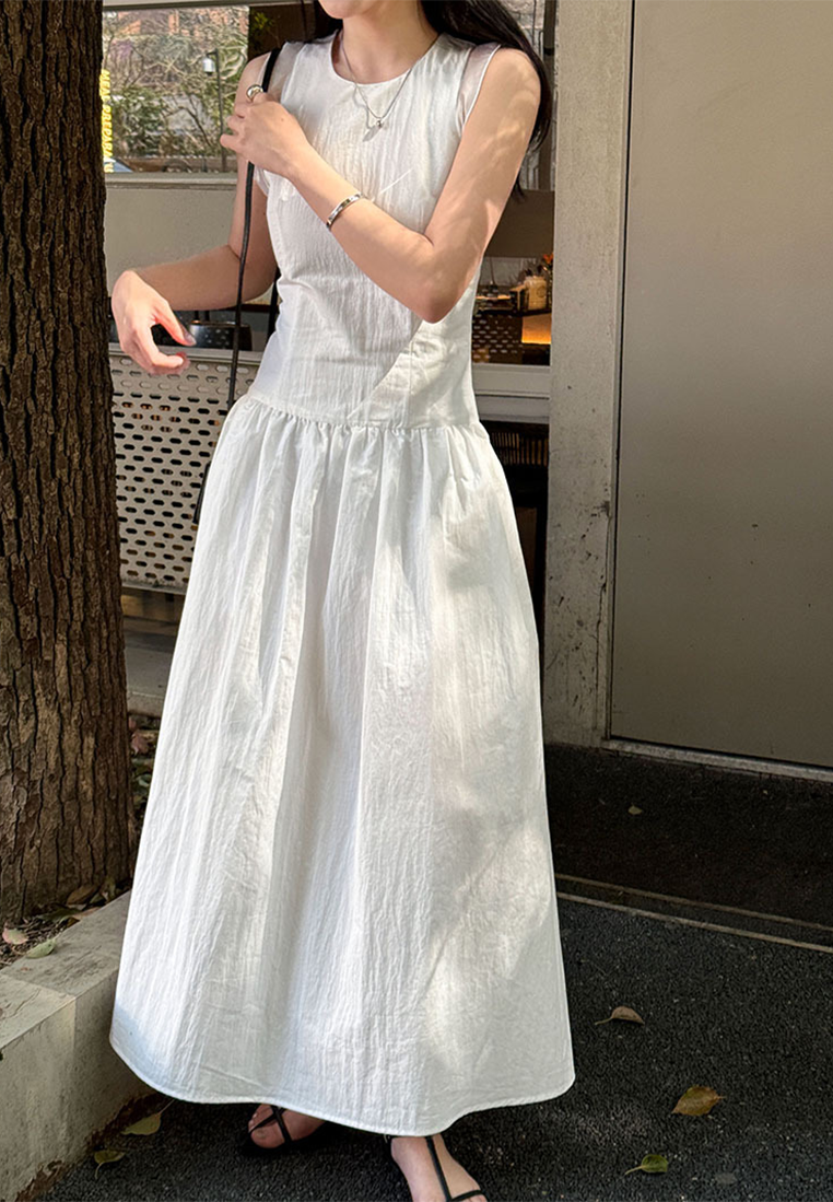 New spring color matching sleeveless dress CA25032706W