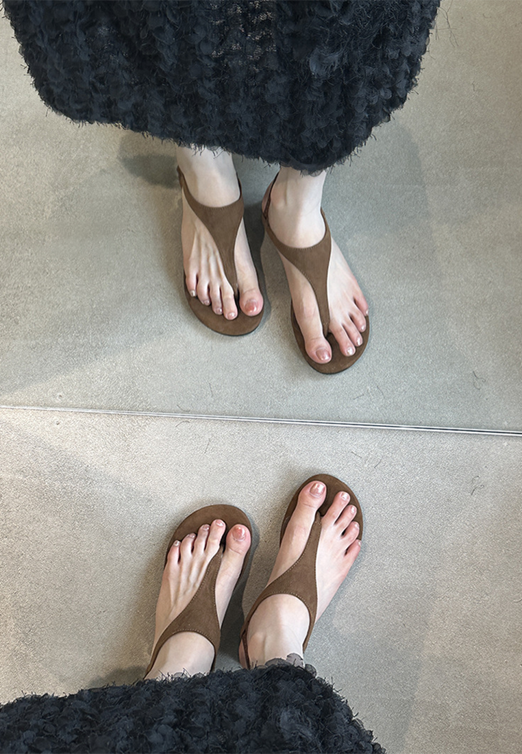 Retro Flip Flops Flat Sandals CA25042206BK