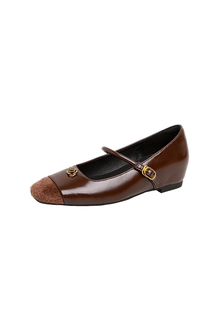 New height-enhancing Mary Jane shoes with one-piece buckle CA25051604BW