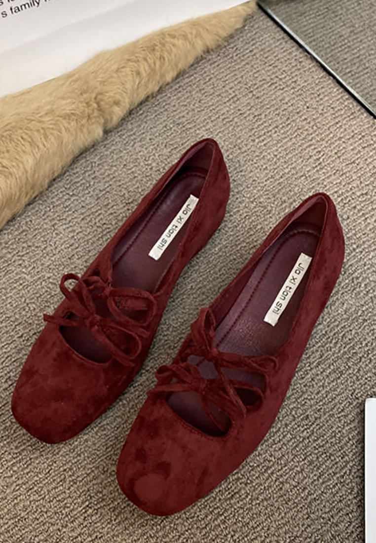 Vintage Double Bow Mary Jane Shoes CA25090206RD