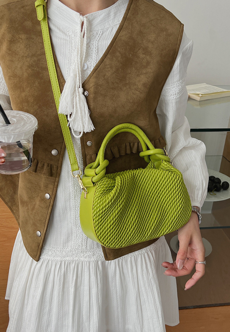 Retro Style Woven PU Leather Crossbody Bag K26051904