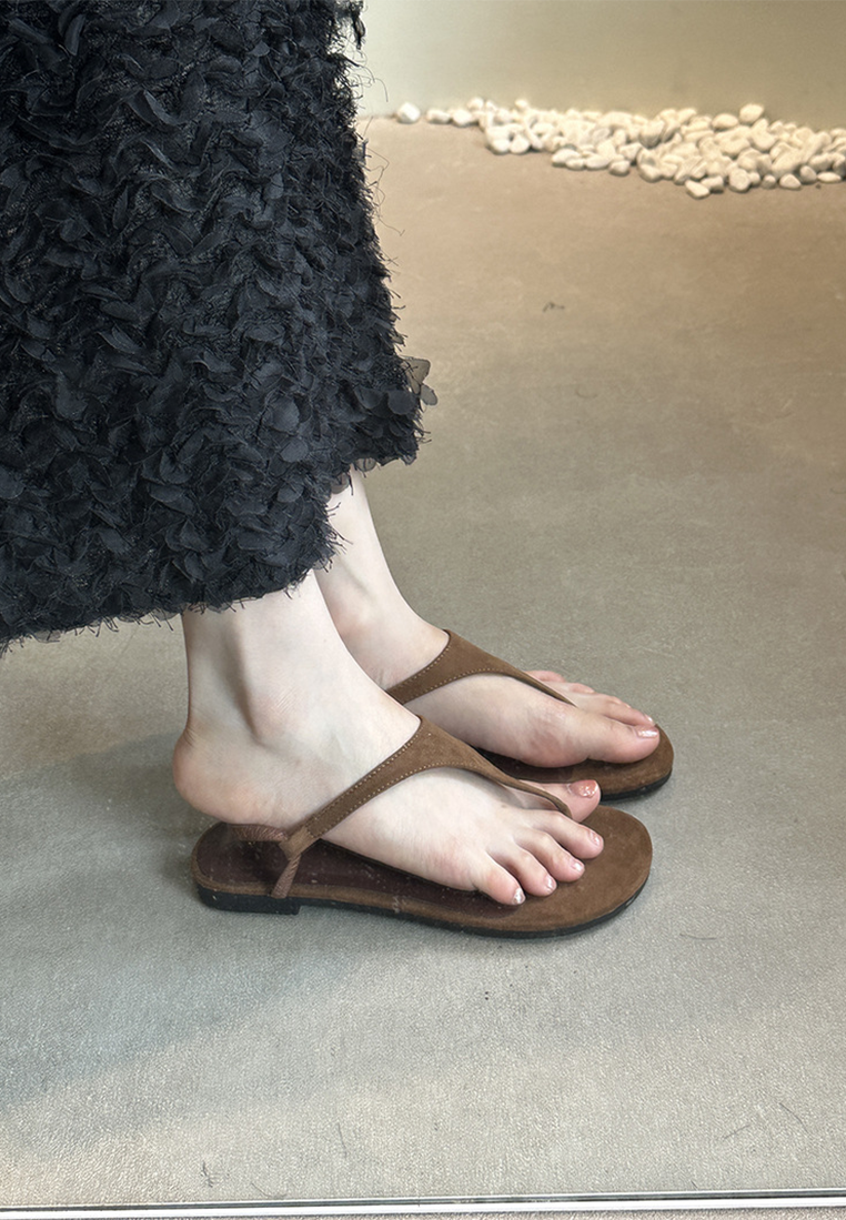 Retro Flip Flops Flat Sandals CA25042206BK