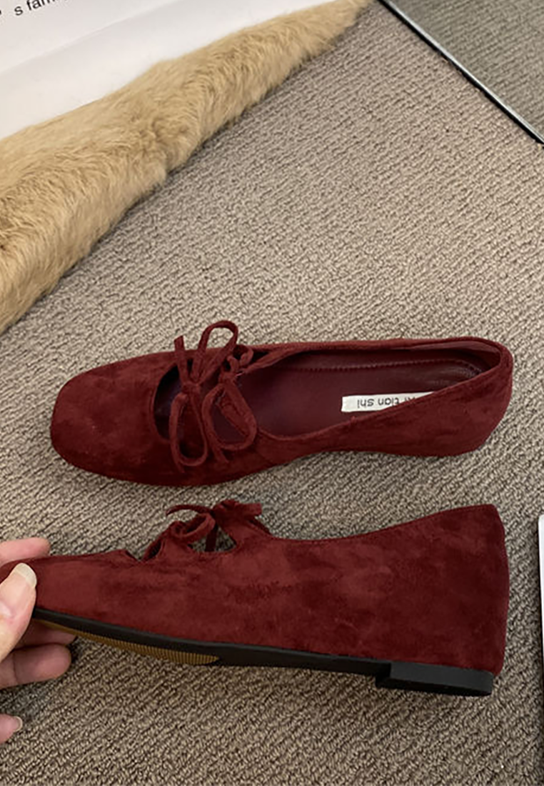 Vintage Double Bow Mary Jane Shoes CA25090206RD