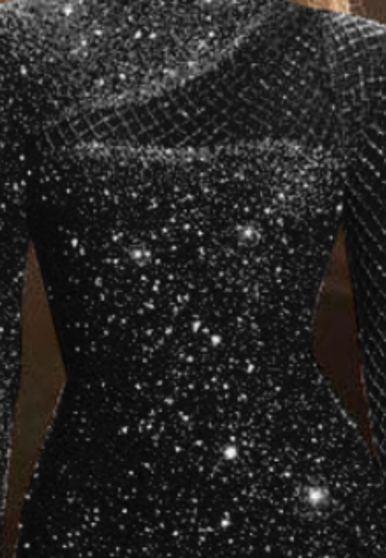 New hollowed-out round neck slim-fit dress CA251103D06SL