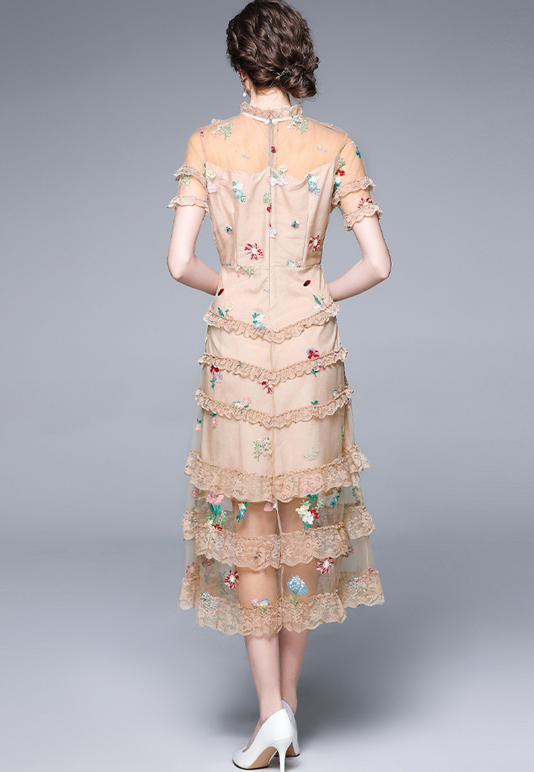 2024 New Summer Mesh Dress CA24032606BK