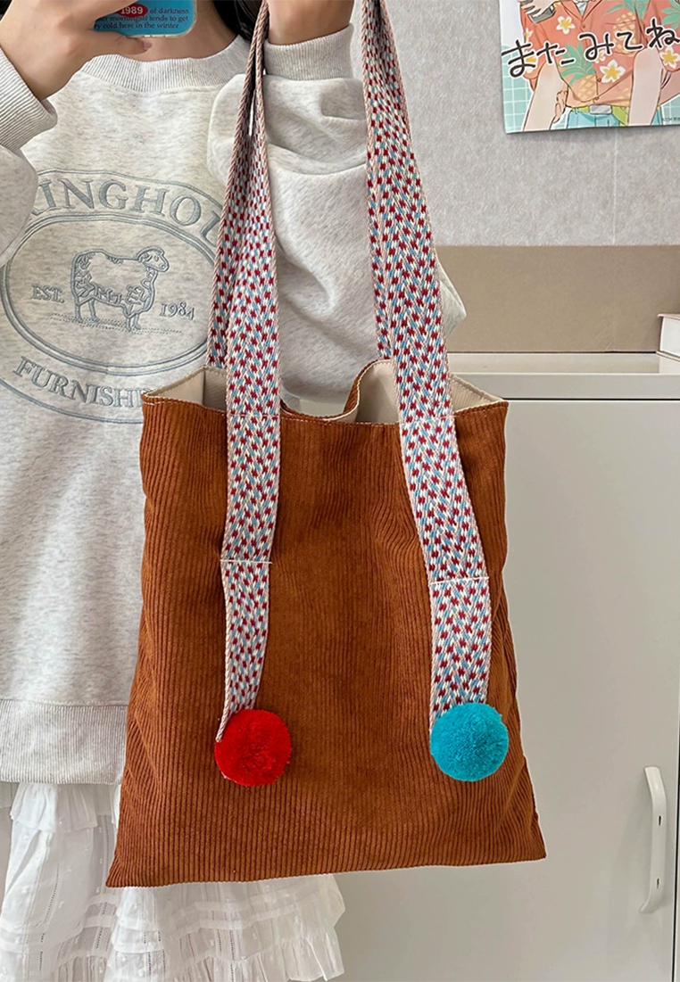 Original corduroy vintage cute handbag CA25030306BL