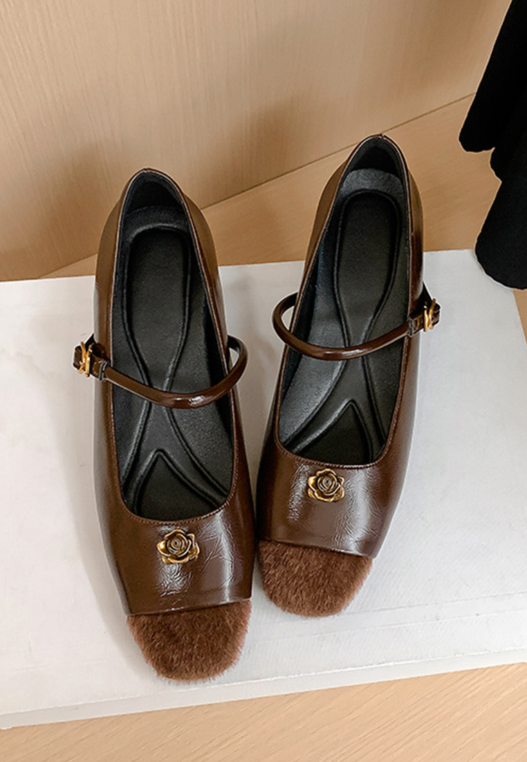 New height-enhancing Mary Jane shoes with one-piece buckle CA25051604BW