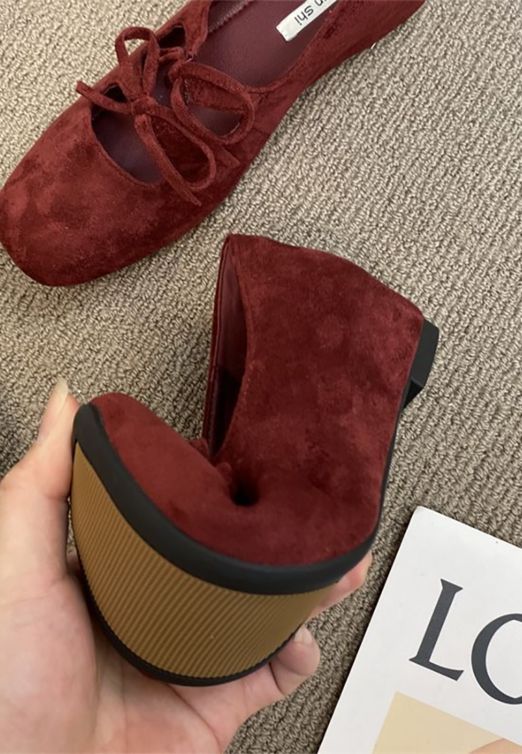 Vintage Double Bow Mary Jane Shoes CA25090206RD