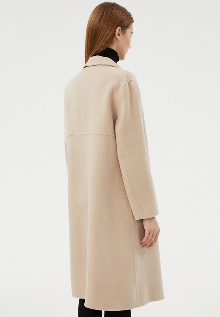 New Autumn/Winter Pure Wool Double-Sided Fleece Overcoat CA25110306BK