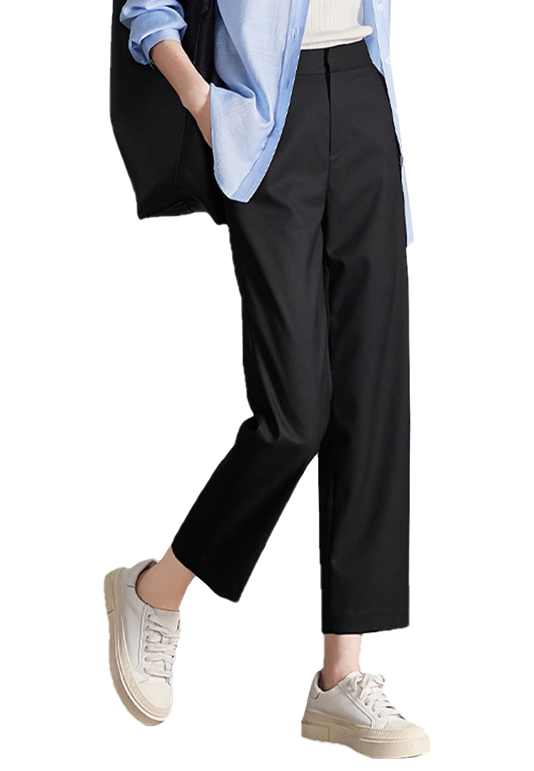 New loose-fitting simple straight-leg suit pants CA24030706GY