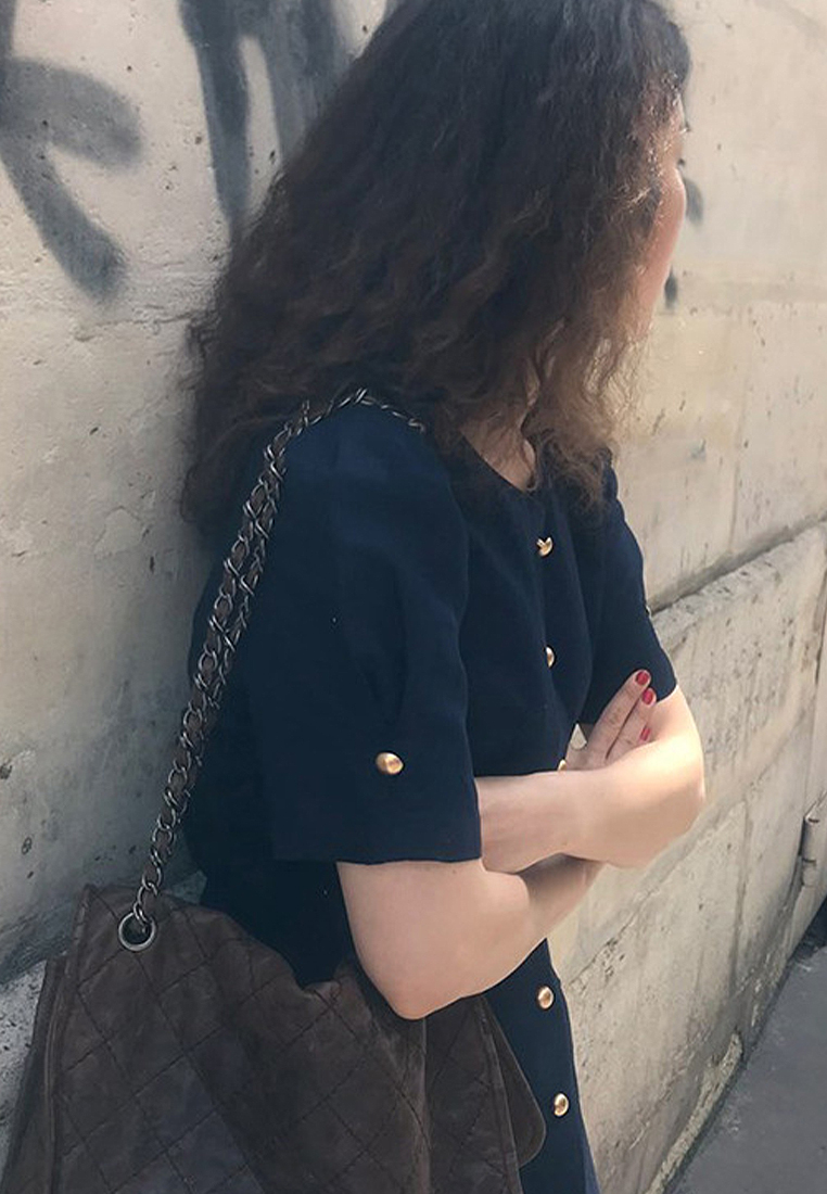 2024 Art Metal Waist Wrap Dress CA24041061BL