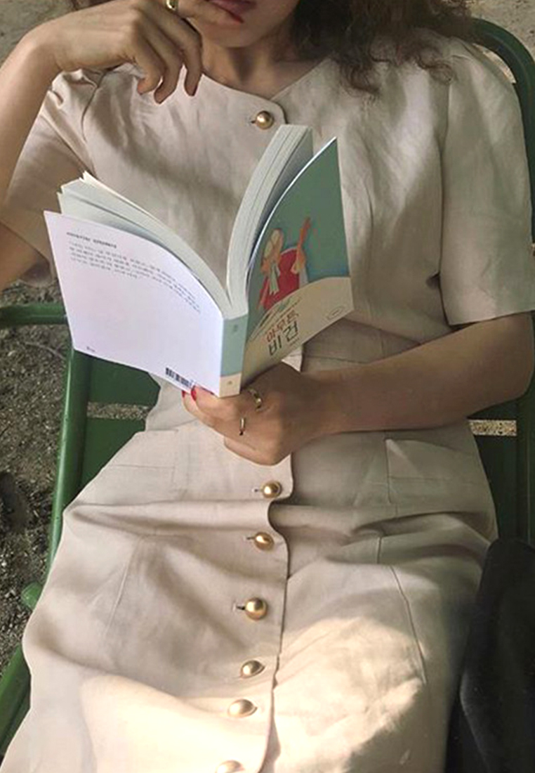 2024 Art Metal Waist Wrap Dress CA24041061BL