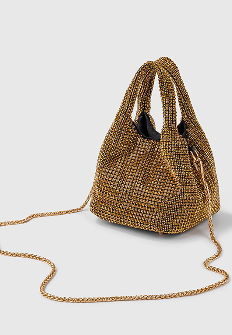 Korean version rhinestone hand-held stylish crossbody bag CA24121001SL