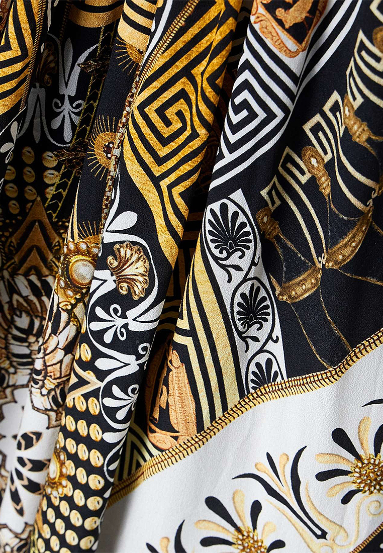 French retro slim fit dress CA25042282GD