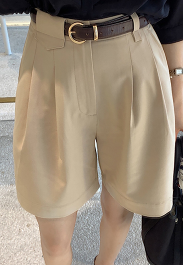 Casual High-Waist Suit Five-Point Shorts A21051346KI-S