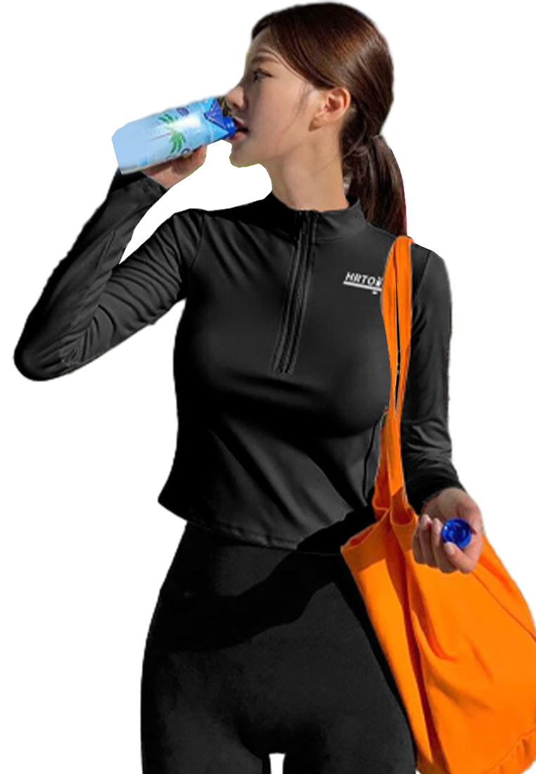 Sunscreen quick-drying high-waisted swimsuit set CA24032164BE