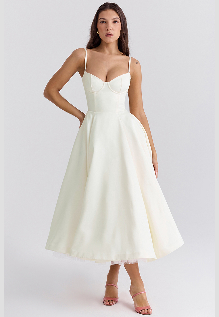 French mesh double-layer suspender dress CA25042264RDF