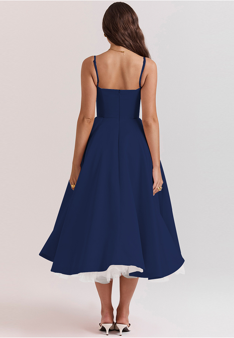 French mesh double-layer suspender dress CA25042264RDF