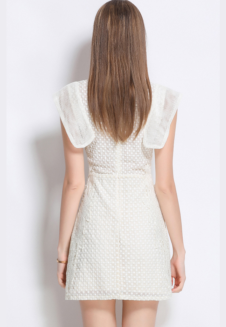 New summer French embroidered flower dress CA225042264W