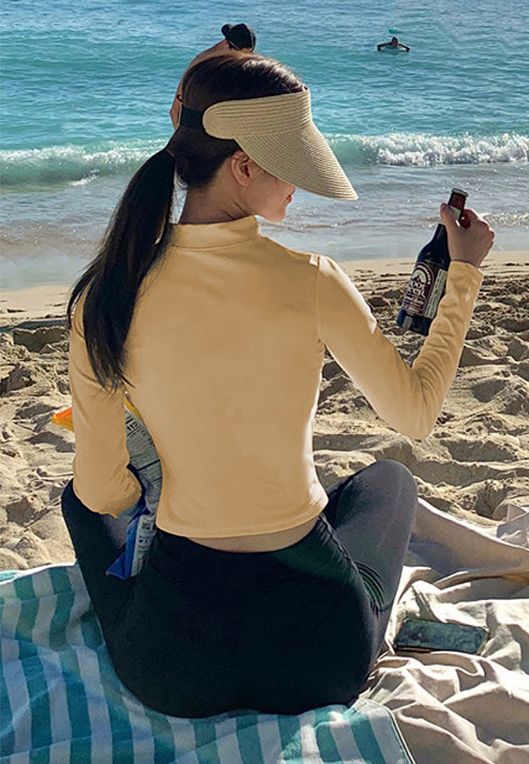 Sunscreen quick-drying high-waisted swimsuit set CA24032164BE