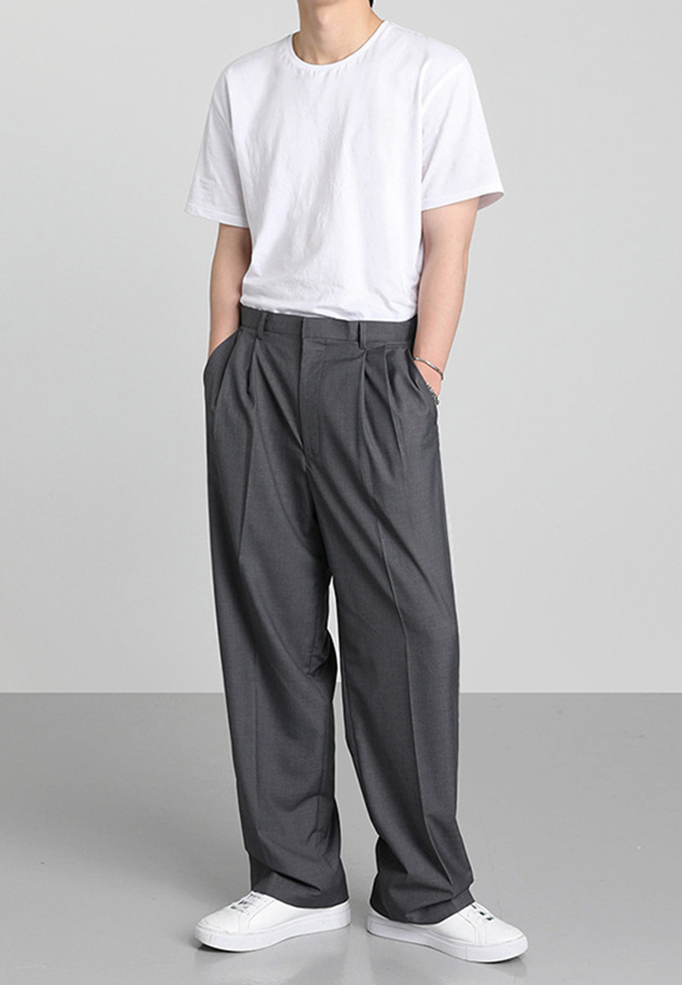 Men's Summer Wide Leg Small Western Pants CA24051466GY